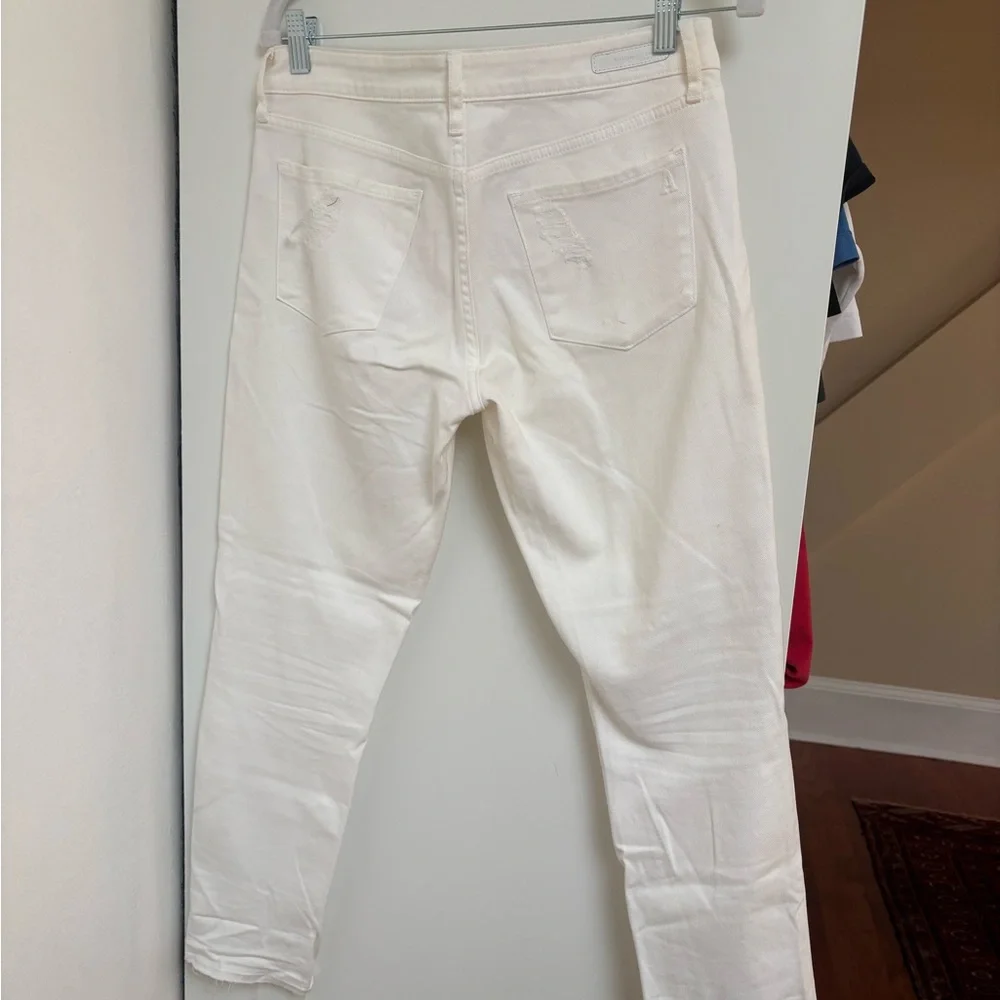Articles Of Society White Ankle Cropped Jeans - Picture 5 of 6
